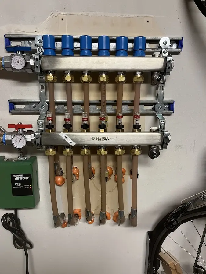 Plumber performing Gas Leak Detection at a residential property in Preston